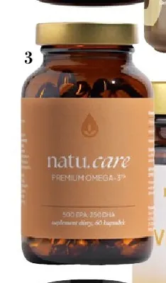 Suplement diety Natu.Care Omega-3 Premium dla zdrowego funkcjonowania mózgu promocja w Hebe