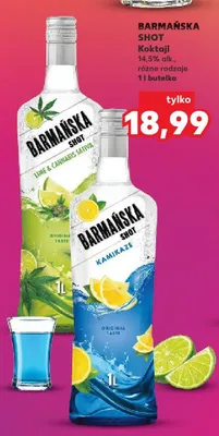 Koktajl Shot różne rodzaje promocja w Kaufland