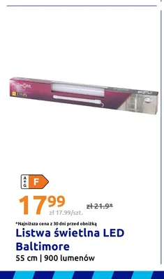 Listwa świetlna LED Baltimore 55 cm 900 lumenów promocja w Action