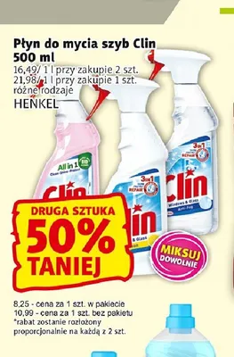 Płyn do mycia szyb Clin promocja w Prim Market