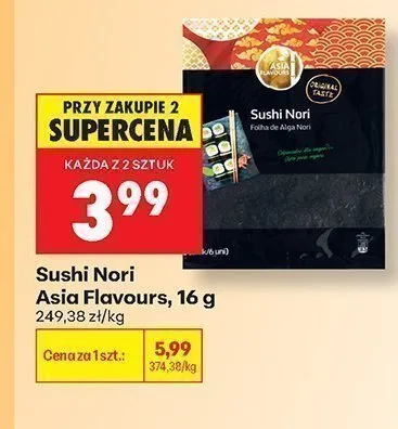 Sushi Nori Asia Flavours promocja w Biedronka