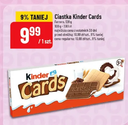 Ciastka Kinder Cards promocja w POLOmarket