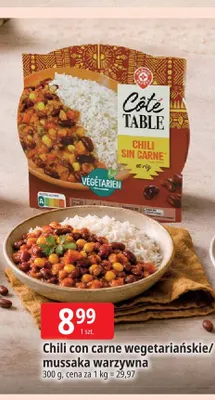 Danie gotowe Chili con carne wegetariańskie Côté Table promocja w Leclerc