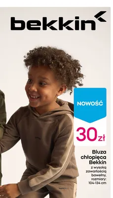 Bluza chłopięca Bekkin z wysoką zawartością bawełny promocja w Pepco