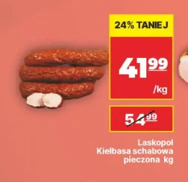 Kiełbasa schabowa pieczona Laskopol promocja w API Market