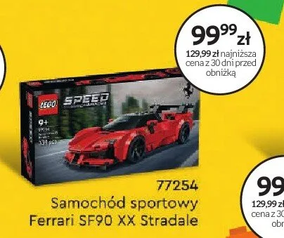Klocki LEGO Speed Champions 77254 Samochód sportowy Ferrari SF90 XX Stradale promocja w Dzień Dziecka