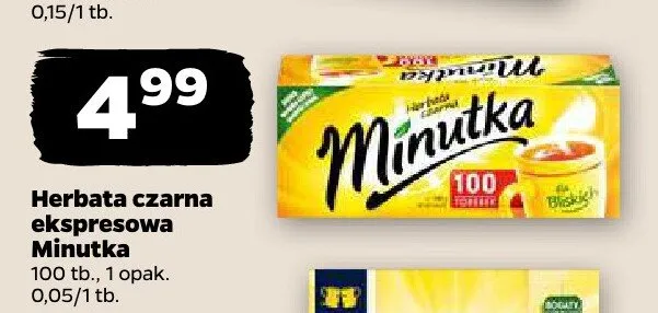 Herbata cytrynowa Minutka promocja w Netto