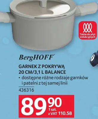 Garnek z pokrywą 20 cm/3,1 l Balance promocja w Selgros