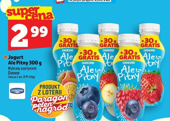 Jogurt Ale Pitny Danone promocja w TOPAZ
