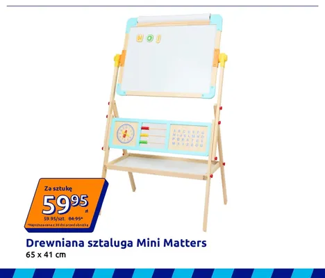 Drewniana sztaluga Mini Matters 65x41 cm promocja w Action