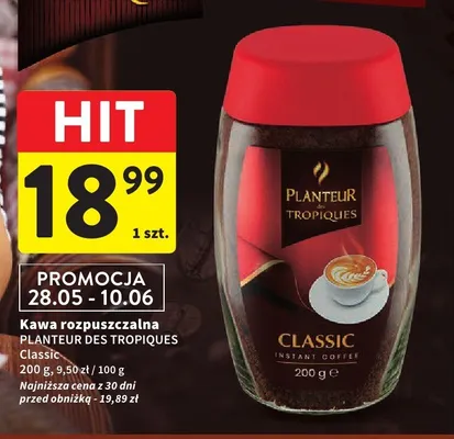 Kawa rozpuszczalna PLANTEUR DES TROPIQUES Classic promocja w Intermarche