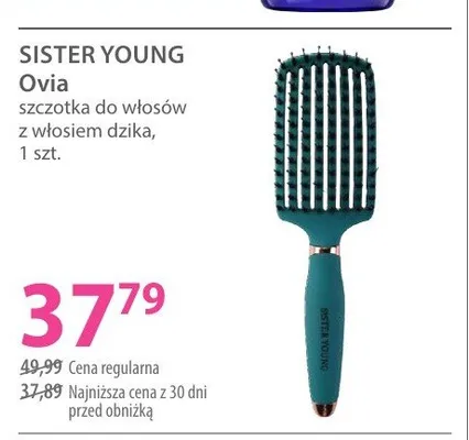 Szczotka do włosów z włosiem dzika Sister Young Ovia promocja w Hebe