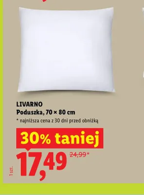 Poduszka Livarno promocja w Lidl