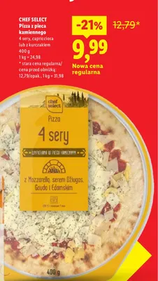 Pizza z pieca kamiennego z kurczakiem Chef Select promocja w Lidl
