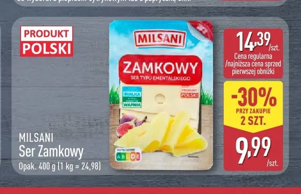 Ser Zamkowy Milsani promocja w Aldi