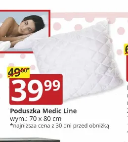 Poduszka Medic Line 70x80 cm promocja w Prymus AGD