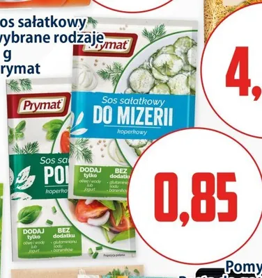 Sos sałatkowy koperkowy Prymat promocja w Kupiec