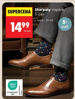 Skarpety męskie promocja w Biedronka