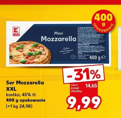 Ser Mozzarella XXL K-Classic promocja w Kaufland