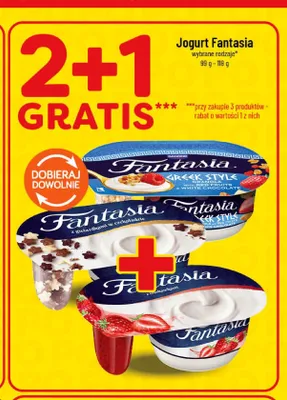 Jogurt Fantasia Greek Style z granolą owocami i białą czekoladą promocja w POLOmarket