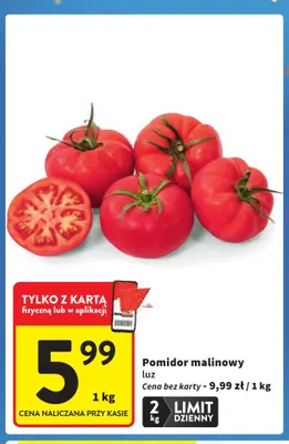 Pomidory malinowe promocja w Intermarche