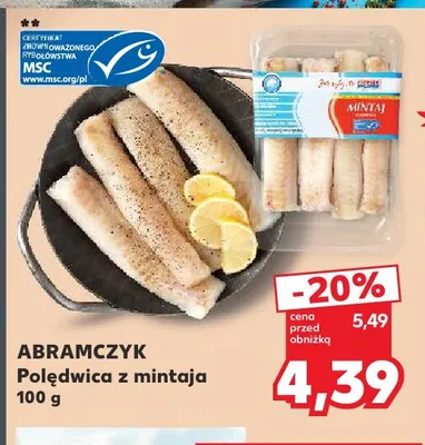 Polędwica z mintaja Abramczyk promocja w Kaufland