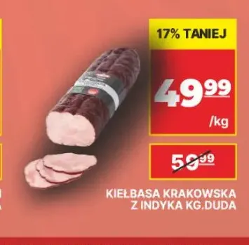 Kiełbasa krakowska z indyka Duda promocja w API Market