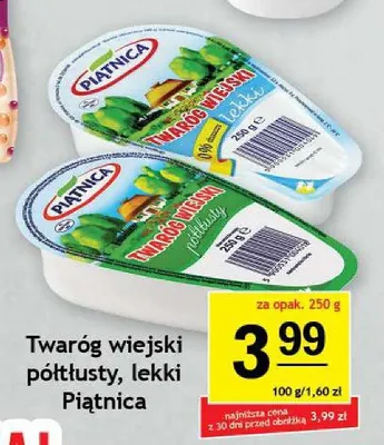 Twaróg wiejski lekki Piątnica promocja w Gram Market