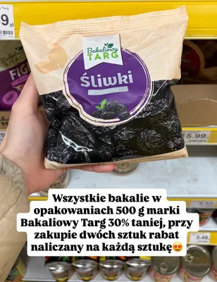 Śliwki suszone 500 g 2 SZT. -30% promocja w Dino