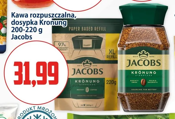Kawa rozpuszczalna dosypka Kronung Jacobs promocja w Kupiec