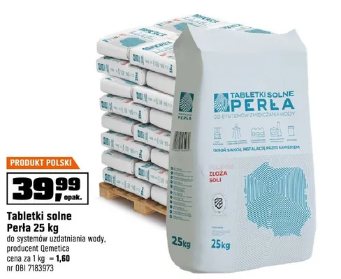 Tabletki solne Perła 25kg promocja w OBI