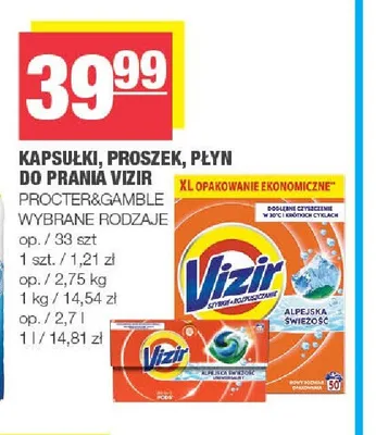 Płyn do prania Vizir promocja w SPAR