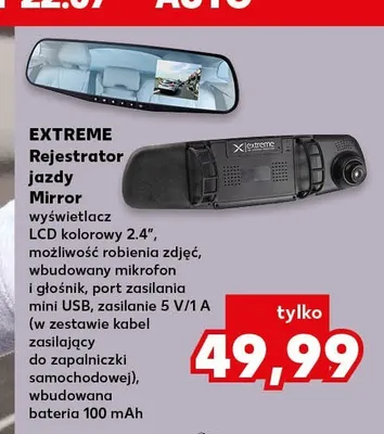 Rejestrator jazdy Mirror Extreme promocja w Kaufland