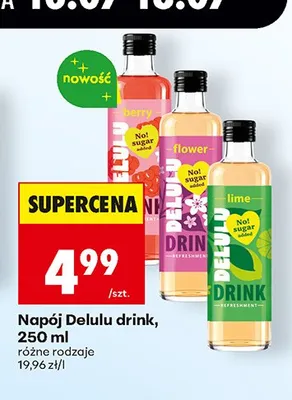 Napój Delulu Lime promocja w Biedronka