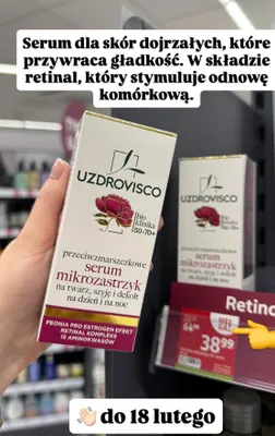 Serum przeciwzmarszczkowe mikrozastrzyk na dzień i noc bio klinika 50-70+ promocja w Rossmann