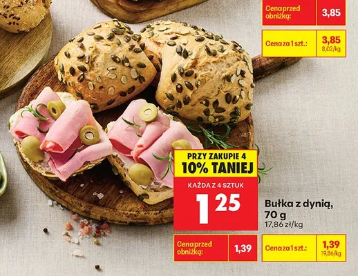 Bułka z dynią promocja w Biedronka