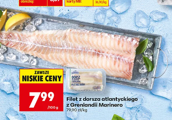 Filet z dorsza atlantyckiego z Grenlandii Marinero promocja w Biedronka