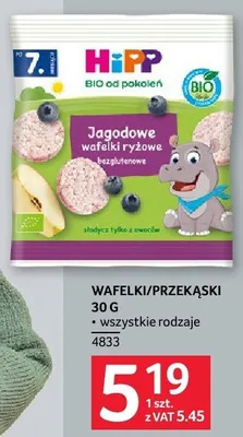 Wafelki/przekąski 30g HiPP promocja w Selgros