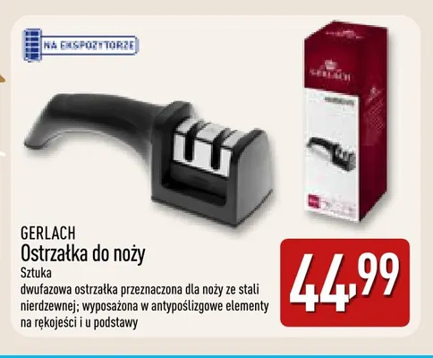 Ostrzałka do noży Gerlach promocja w Aldi