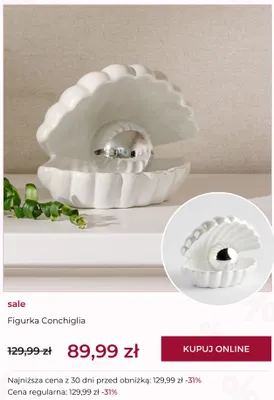 Figurka Conchiglia home&you promocja w home&you