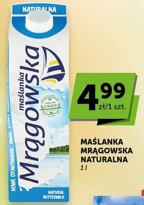 Maślanka Mrągowska naturalna promocja w Groszek