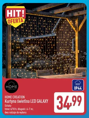 Kurtyna świetlna LED Galaxy Home Creation promocja w Aldi