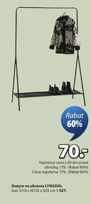 Stojak na ubrania Lyngdal promocja w Jysk