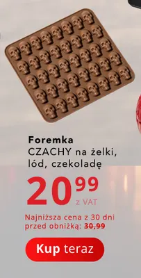 Foremka Czachy na żelki lód czekoladę promocja w Poczta Polska