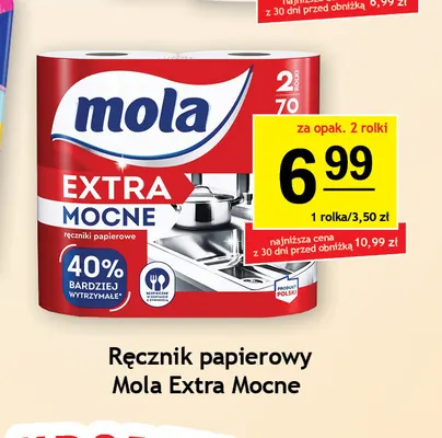 Ręcznik papierowy Mola Extra Mocne 2-pak promocja w Gram Market