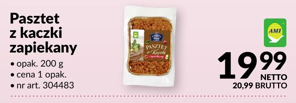 Pasztet z kaczki zapiekany promocja w Makro