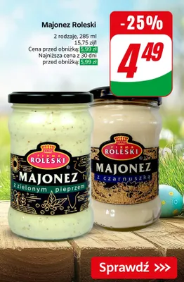 Majonez z czarnuszką promocja w Dino