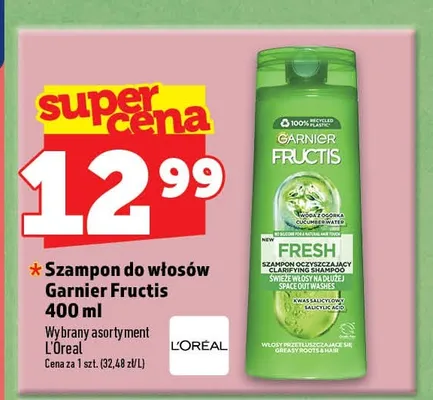 Szampon do włosów Garnier Fructis Fresh promocja w TOPAZ