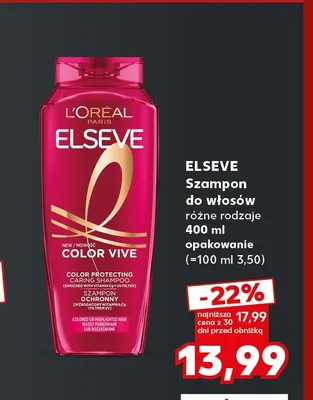 Szampon do włosów Elseve promocja w Kaufland