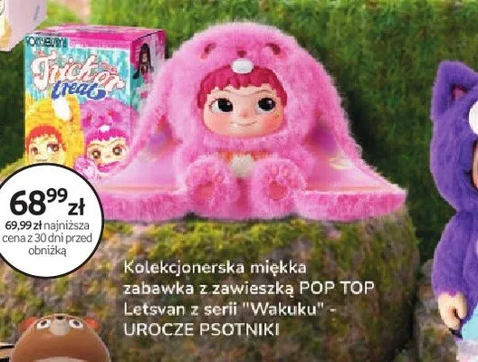 Kolekcjonerska miękka zabawka z zawieszką POP TOP Letsvan z serii "Wakuku" - UROCZE PSOTNIKI promocja w Empik